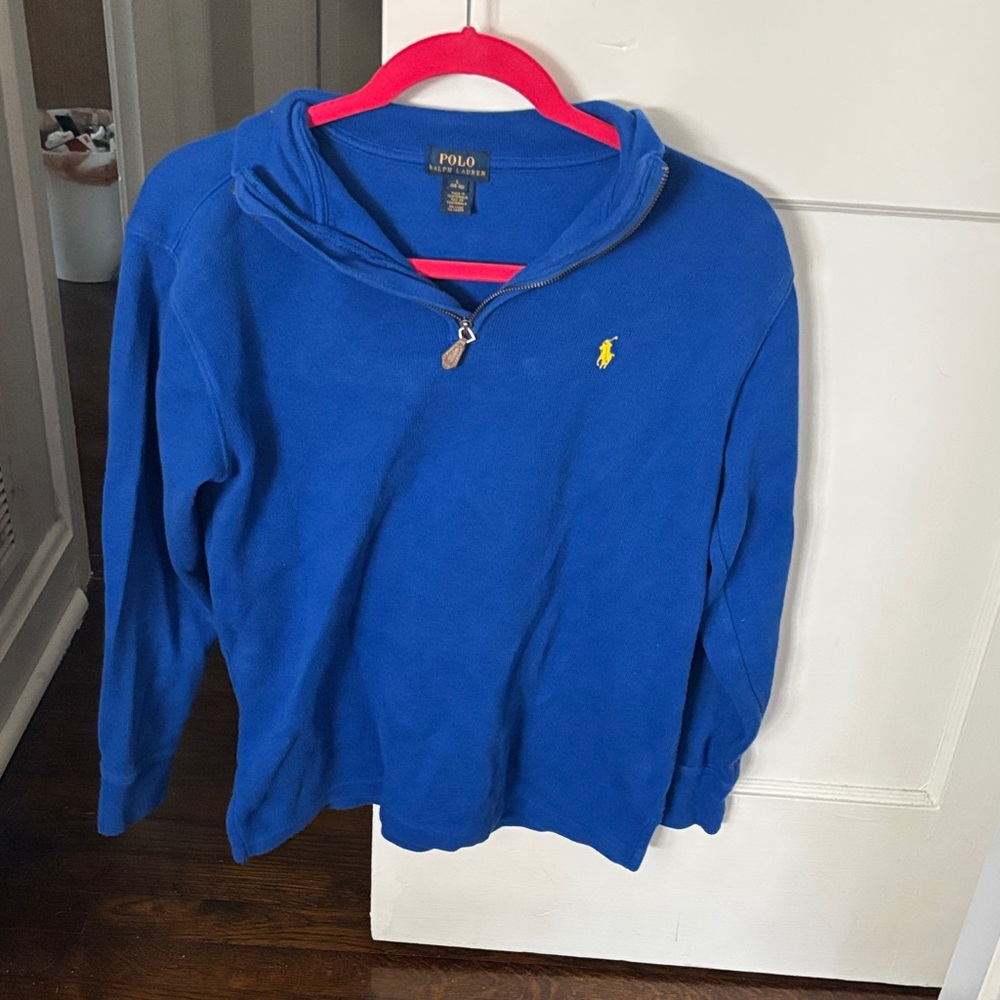 Ralph Lauren Royal Blue Half-Zip Sweatshirt